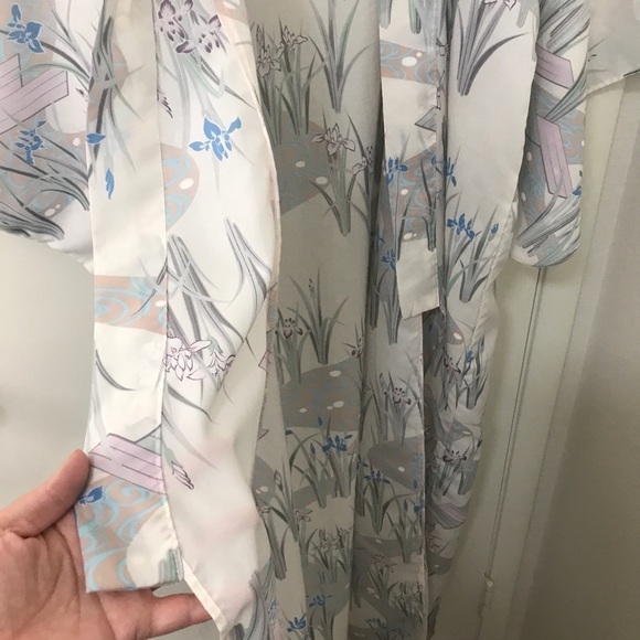 Japanese long maxi open duster kimono ONE SIZE - Picture 8 of 12